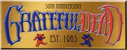 Grateful Dead 50th Anniversary Rectangular Sticker