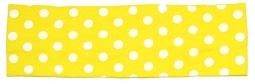 Yellow Polka Dot Stretch Headband