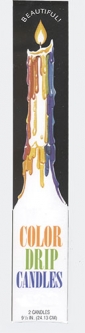 Multi Color Drip Candle 2 Pack