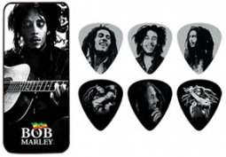 Bob Marley Silver Portrait Pick & Tin Set