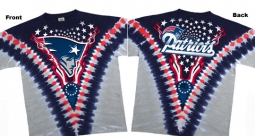 New England Patriots Logo V Dye Shirt