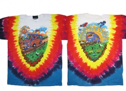 Grateful Dead Summer Tour Bus Tie Dye Youth Shirt