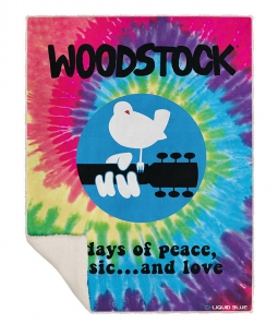 Woodstock Spiral Fleece Blanket