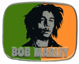 Bob Marley Orange & Green Belt Buckle