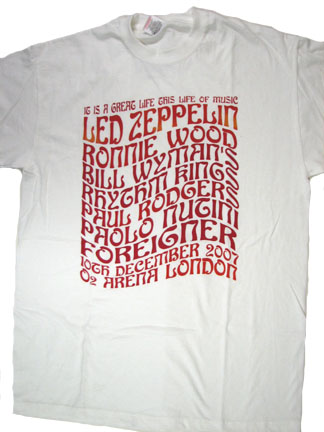 white led zeppelin shirt