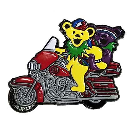 Grateful Dead Motorcycle Bears Pin