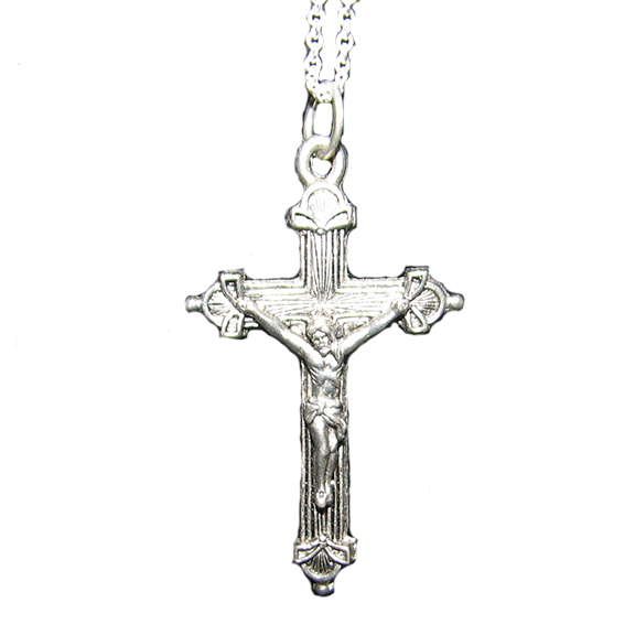 Crucifix #2 Necklace: Woodstock Trading Company