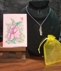 Mothers Day Hand-Made Crystal Necklace And Card Set