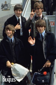 The Beatles Plane Poster