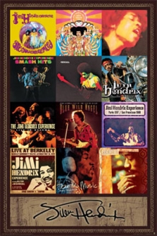 Jimi Hendrix Discography Poster