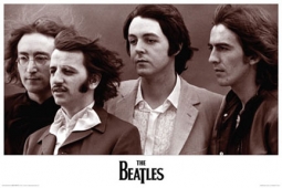 The Beatles Sepia Poster