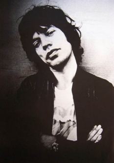Rolling Stones Mick Jagger London 1975 Poster