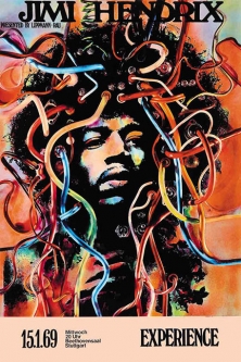 Jimi Hendrix Wired Poster