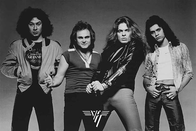 Van Halen B/W Group Poster