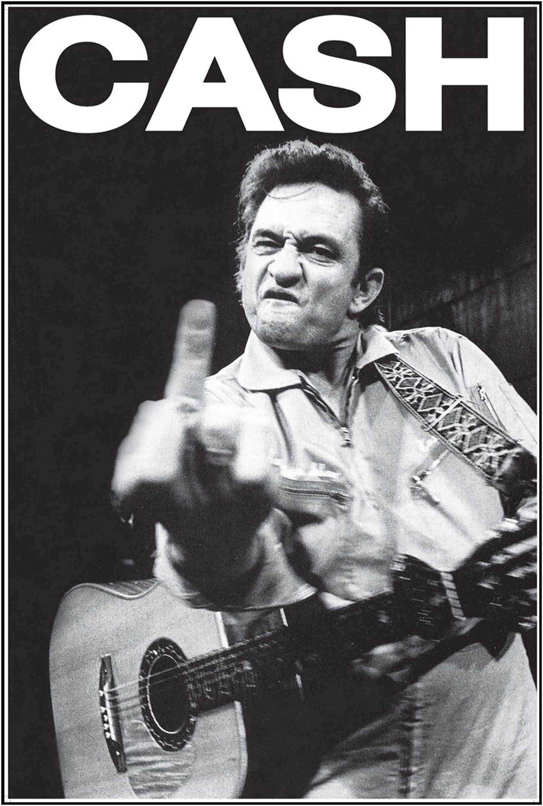 Johnny Cash Finger Poster