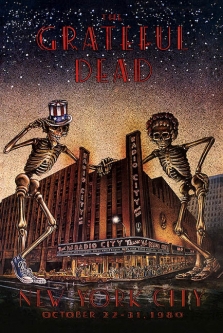 Grateful Dead Radio City 1980 Poster