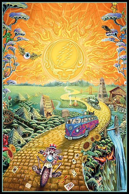 Grateful Dead Golden Road Poster