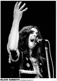 Black Sabbath Ozzy Rotterdam 1971 Poster