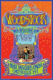 Woodstock 1969 Max Yasgur's Farm Poster