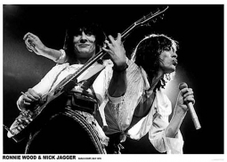 Rolling Stones Ron & Mick Earl's Court 1976 Poster