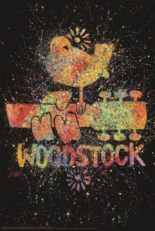 Woodstock Paint Splash Poster