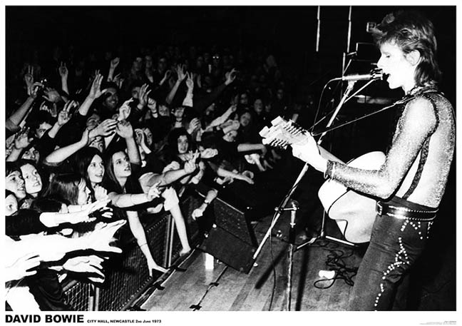 David Bowie Newcastle 1973 Poster