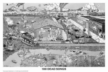 Grateful Dead 100 Dead Songs Poster