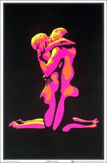 Lovers Black Light Poster