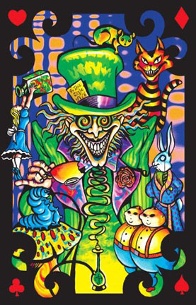 Mad Hatter Black Light Poster: Woodstock Trading Company
