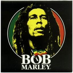 Bob Marley Face & Logo Magnet