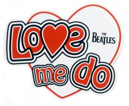 The Beatles Love Me Do Die Cut Magnet