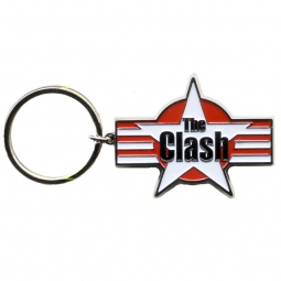 The Clash Star & Stripes Metal Key Chain