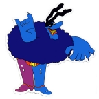 The Beatles Blue Meanie Die Cut Magnet