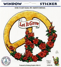 Let It Grow Peace Sticker
