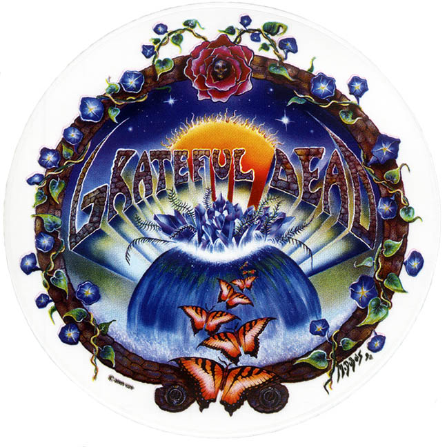 Grateful Dead Crystal Waterfall Double Sided Sticker