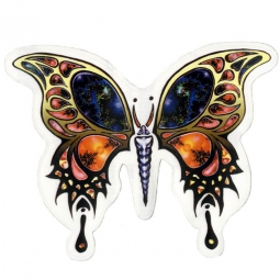 Fractal Butterfly Double Sided Sticker