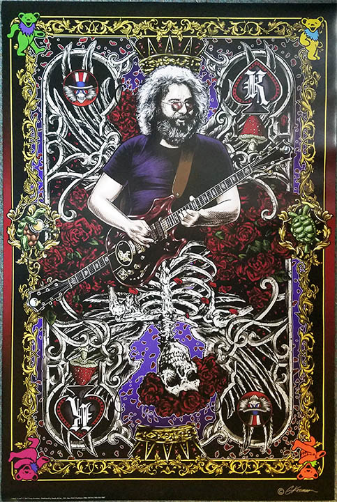 Grateful Dead Jerry Garcia Card Poster