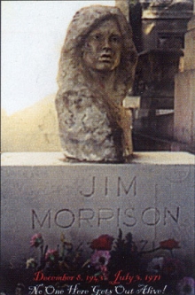 The Doors Jim Morrison's Grave Poster