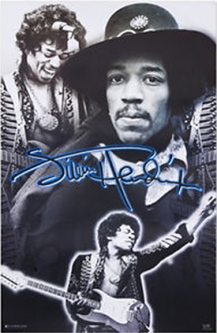 Jimi Hendrix Montage Poster