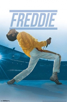 Queen Freddie Mercury On Stage Poster