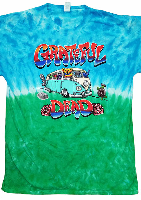 Grateful Dead Bus On Tour Tie Dye Shirt