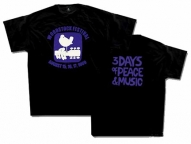 Woodstock 1969 Logo Black Shirt