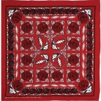 Grateful Dead SYF & Roses Red Bandana