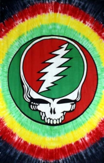 Grateful Dead Steal Your Face Rasta Tapestry