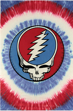 Grateful Dead Steal Your Face Tie Dye Mini Tapestry: Woodstock Trading ...