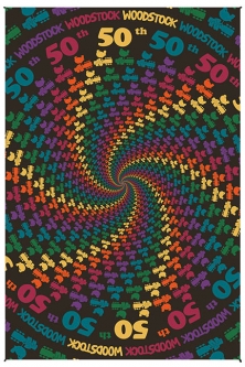Woodstock 50th Anniversary Spiral Tapestry