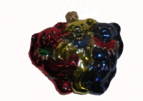 Grateful Dead Dancing Bear Chorus Blown Glass Ornament