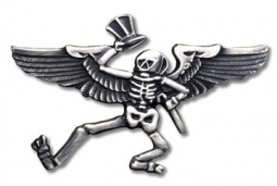Grateful Dead Dancing Skeleton Wings Pin