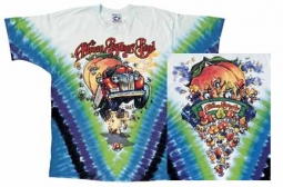 Allman Brothers Band Mushroom Bus Tie Dye Shirt