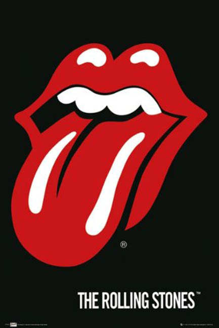 Rolling Stones Tongue Poster: Woodstock Trading Company